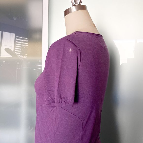 NWOT Twelve by Twelve Purple Midi Dress with pockets size S - Picture 4 of 12